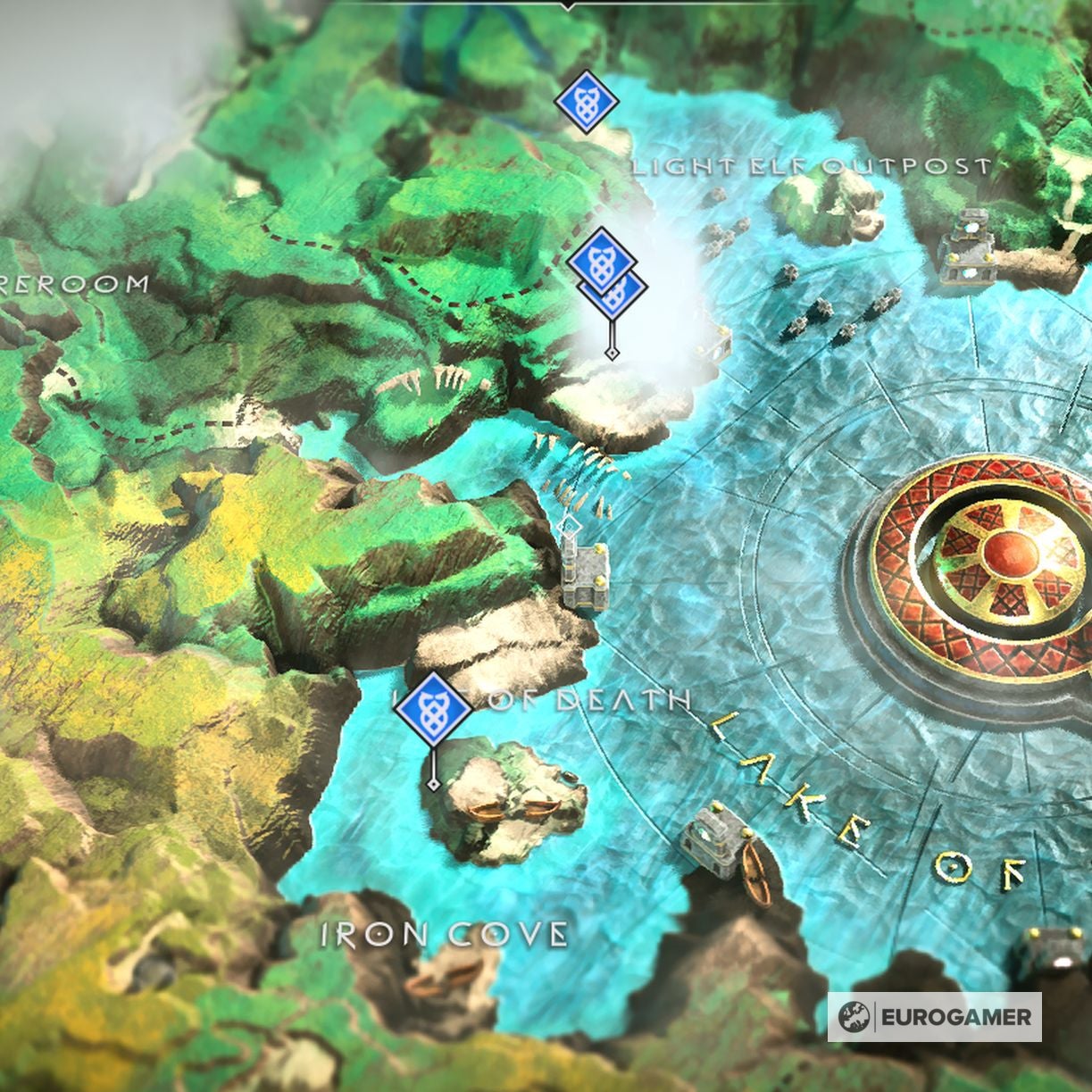 God Of War Treasure Map Locations Where To Find Don T Blink Kneel